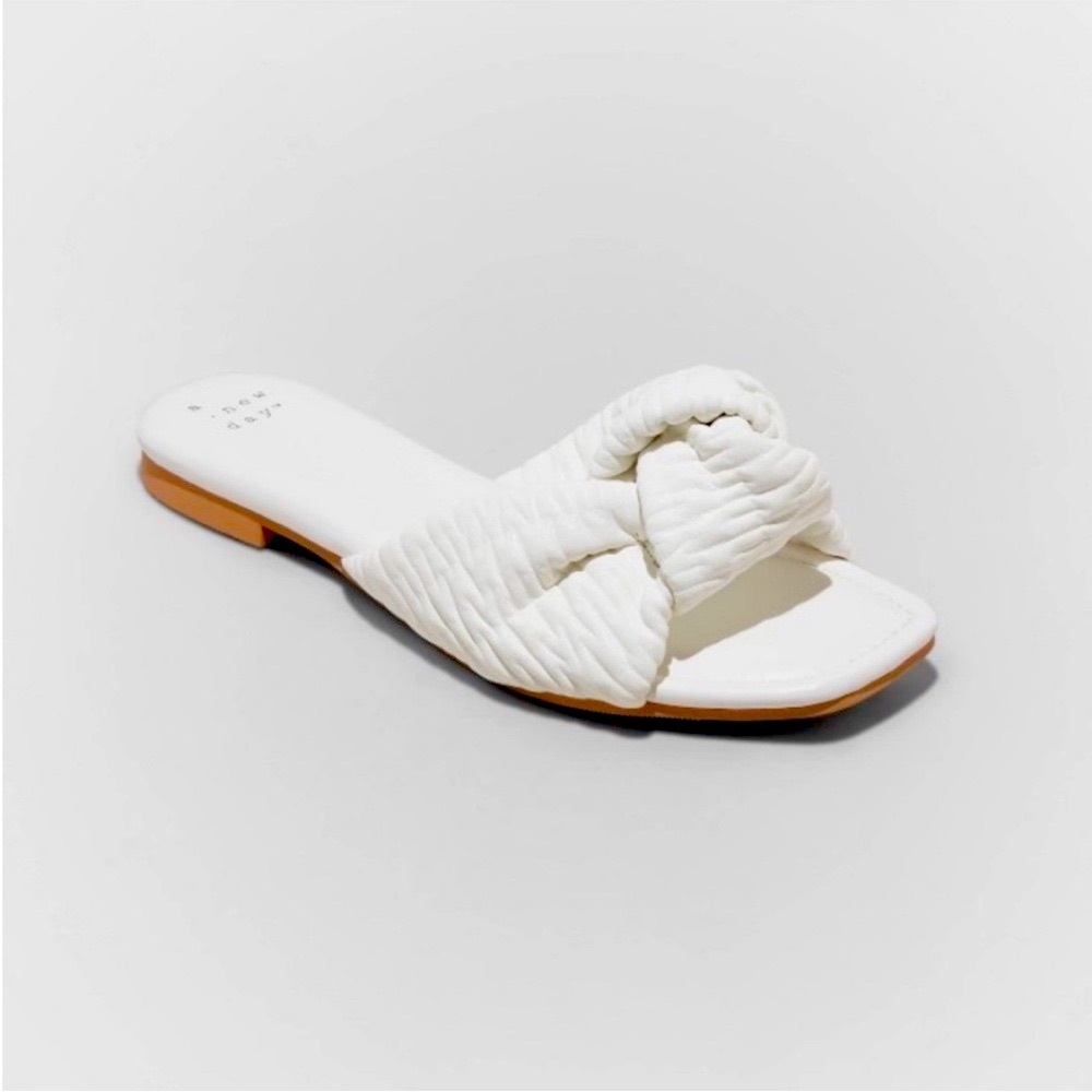 Women's Ruth Slide Sandals - A New Day™
Off-White